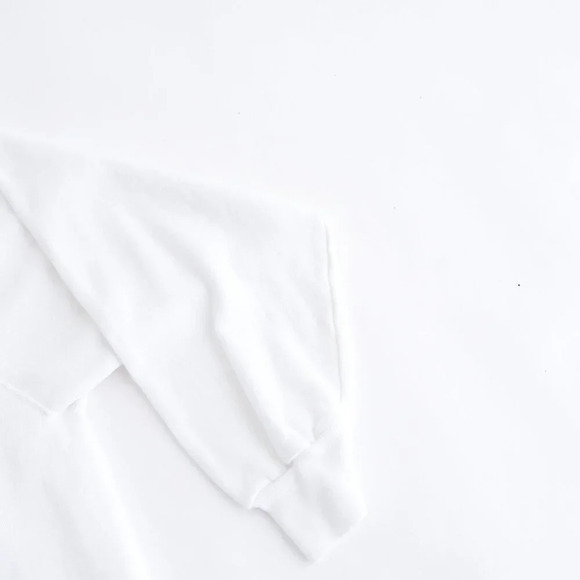 Vintage Hanes Her Way White Embroiders Yellow Sunflower Collared Crew Sweater 2X - Picture 4 of 9